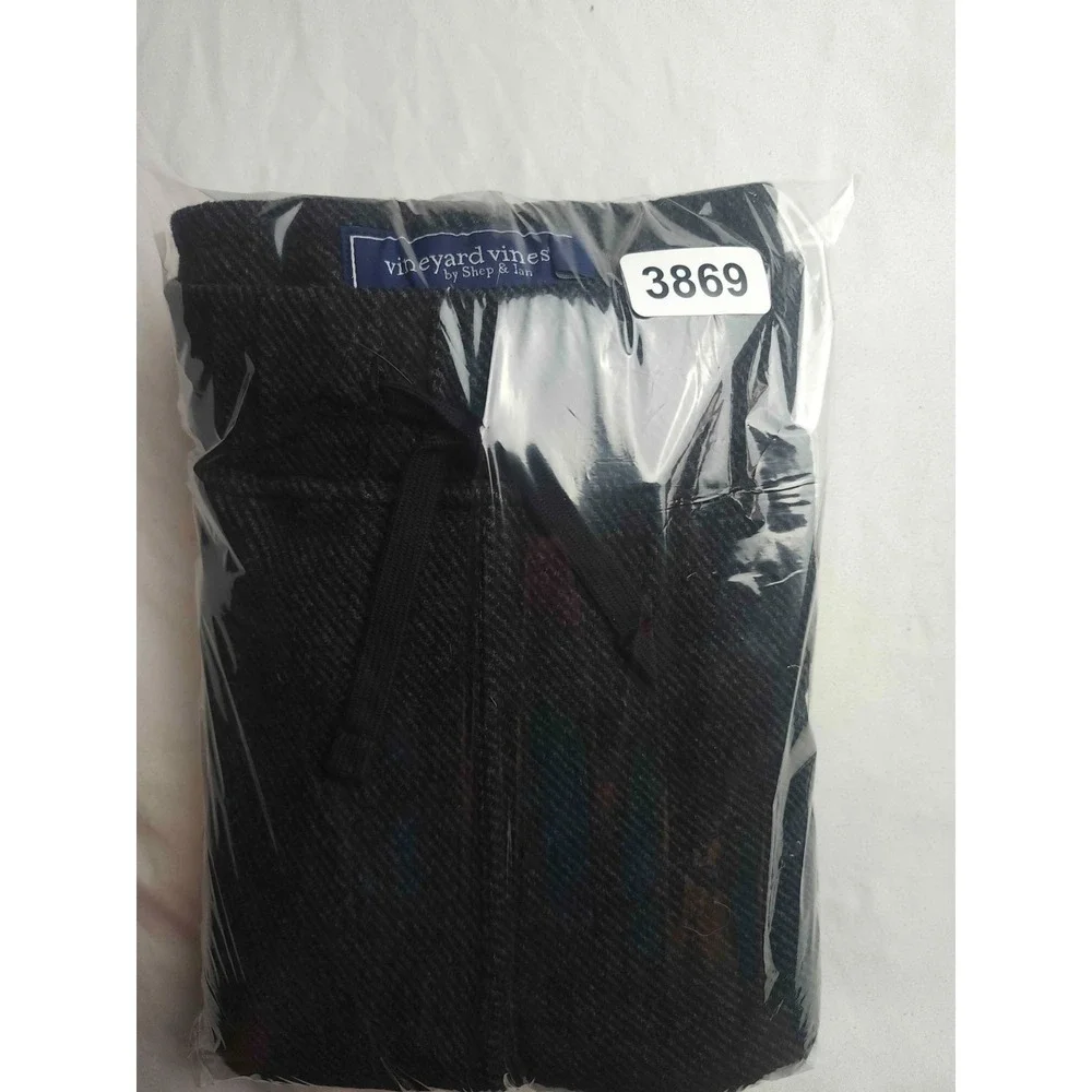 Vineyard Vines Joggers Mens M Black Preppy Athleisure Streetwear Pull On Sporty